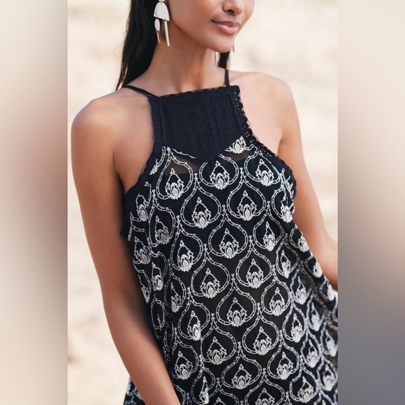 Anthropologie Sheer Mini Dress - Picture 2 of 13